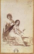 Francisco Goya Maid combing a  Young Woman-s Hair Germany oil painting artist